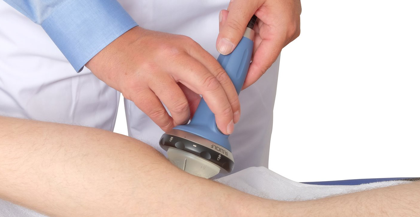 shockwave therapy on leg